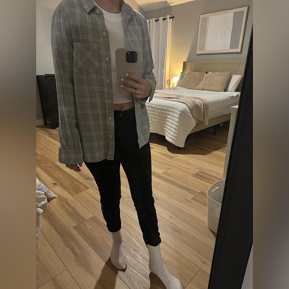 Old Navy light gray flannel